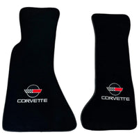 Black Floor Mats for Chevrolet Corvette C4 (1984-1996) - AutoWin