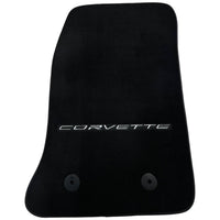 Black Floor Mats For Chevrolet Corvette C7 (2014-2019) - AutoWin