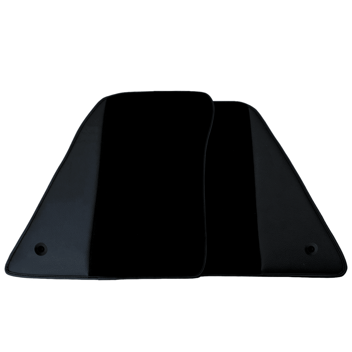 Black Floor Mats for Ferrari 296 GTS (2022-2024) with Leather - AutoWin