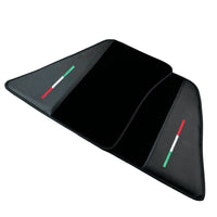 Black Floor Mats for Ferrari 296 GTS (2022-2027) with Carbon Fiber - AutoWin