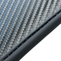 Black Floor Mats for Ferrari 296 GTS (2022-2027) with Carbon Fiber - AutoWin