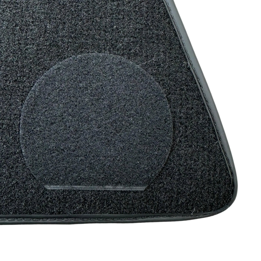 Black Floor Mats for Ferrari 296 GTS (2022-2027) with Carbon Fiber - AutoWin