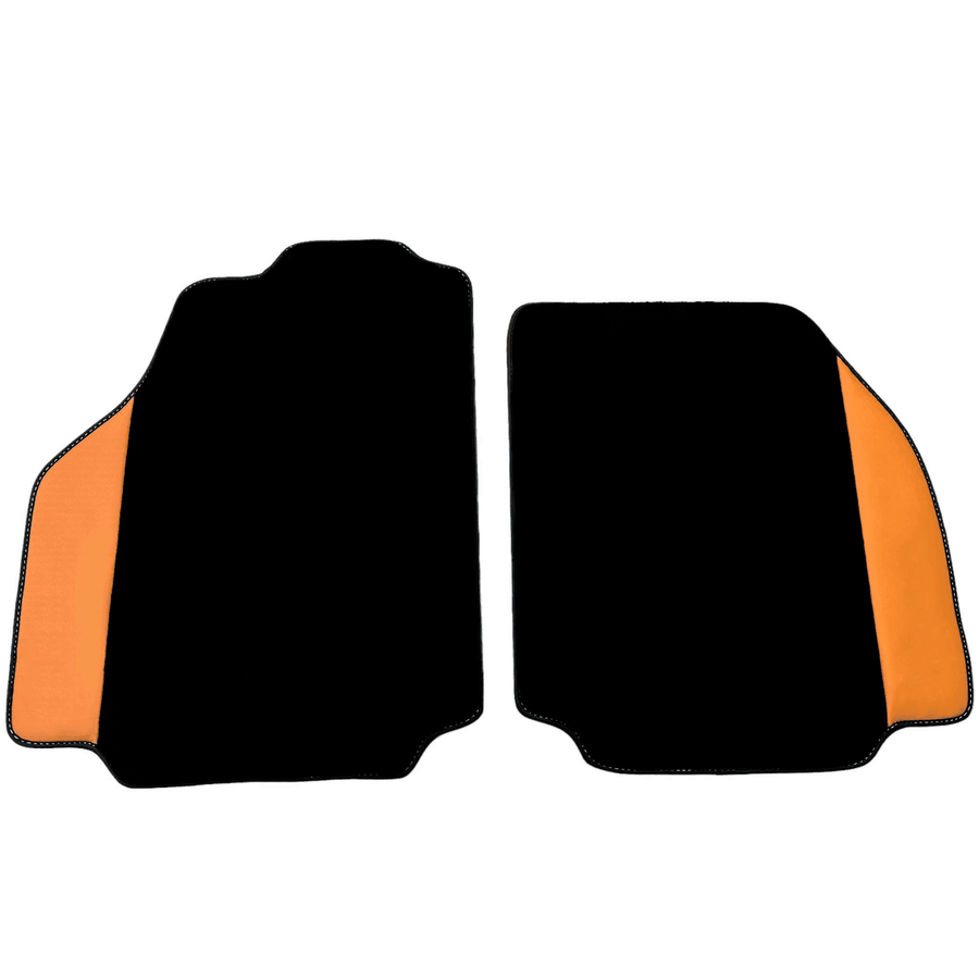 Black Floor Mats for Ferrari 458 Speciale (2012-2015) with Beige Nappa Leather