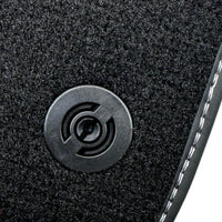 Black Floor Mats for Ferrari 458 Italia (2009-2015) with Cuoio Nappa Leather - AutoWin