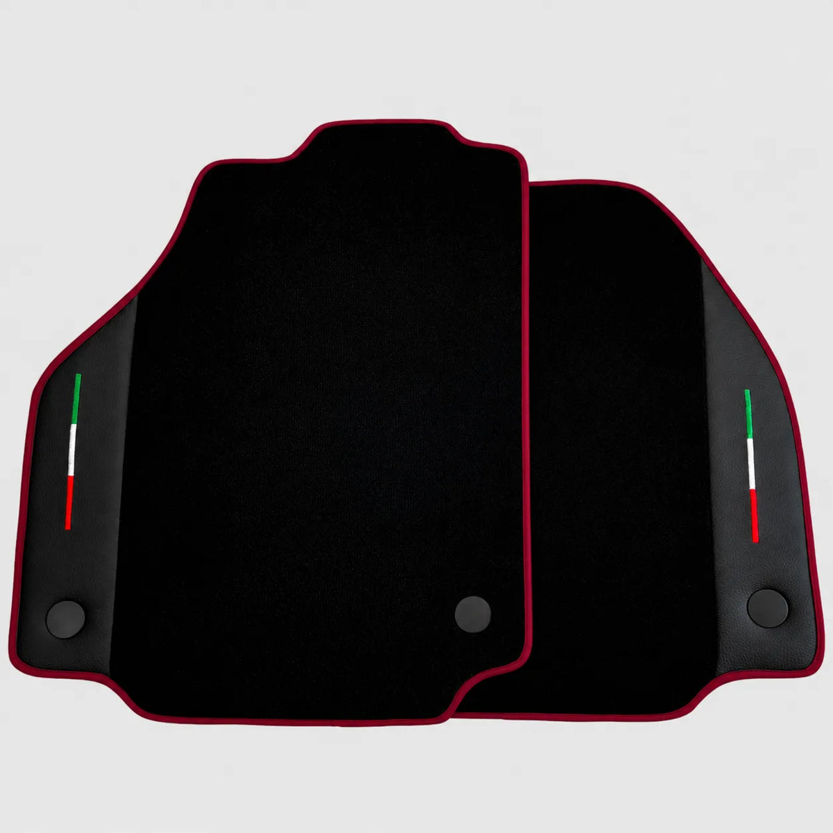 Black Floor Mats for Ferrari 458 Italia (2009-2015) With Leather