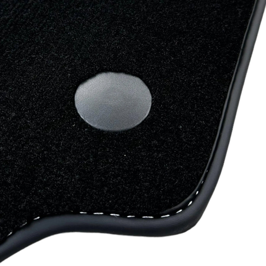 Black Floor Mats for Ferrari 458 Spider (2012-2015) with Bordeaux Nappa Leather | Italian Edition - AutoWin