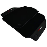 Black Floor Mats for Ferrari 488 GTB (2016-2022) with Leather