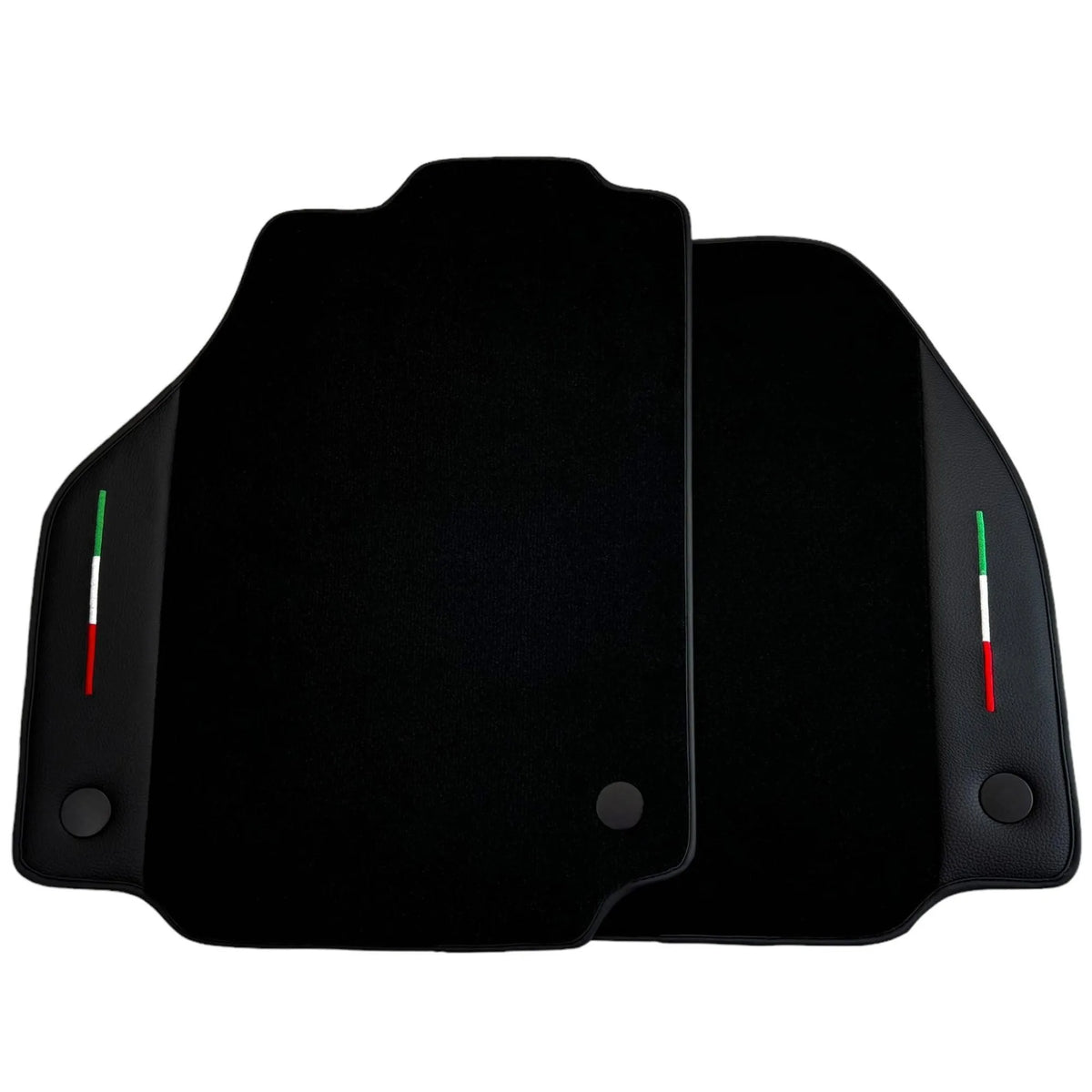 Black Floor Mats for Ferrari 488 GTB (2016-2022) with Leather