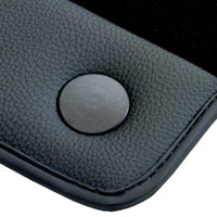 Black Floor Mats for Ferrari 488 GTB (2016-2022) with Leather