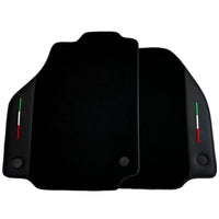 Black Floor Mats for Ferrari 488 GTB (2016-2022) with Leather