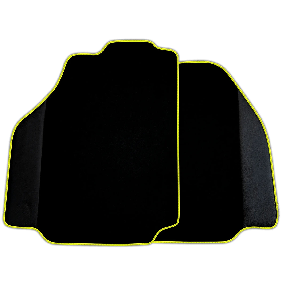 Black Floor Mats for Ferrari 488 Pista Spider (2019-2021) with Leather | Various Trim Colors