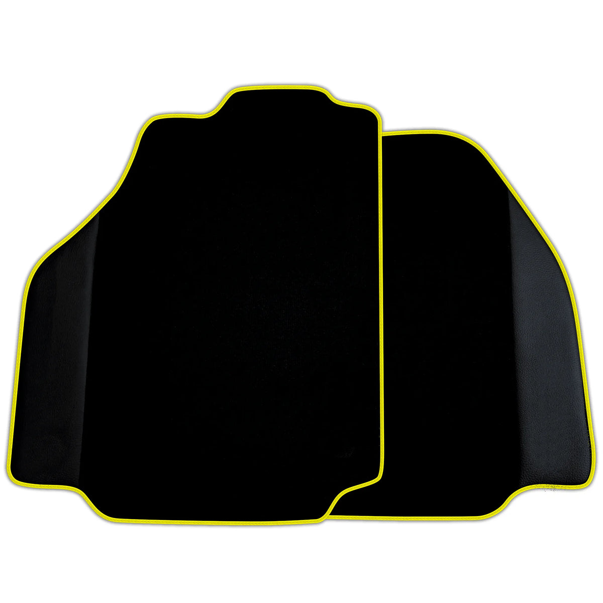 Black Floor Mats for Ferrari 488 Pista Spider (2019-2021) with Leather | Various Trim Colors