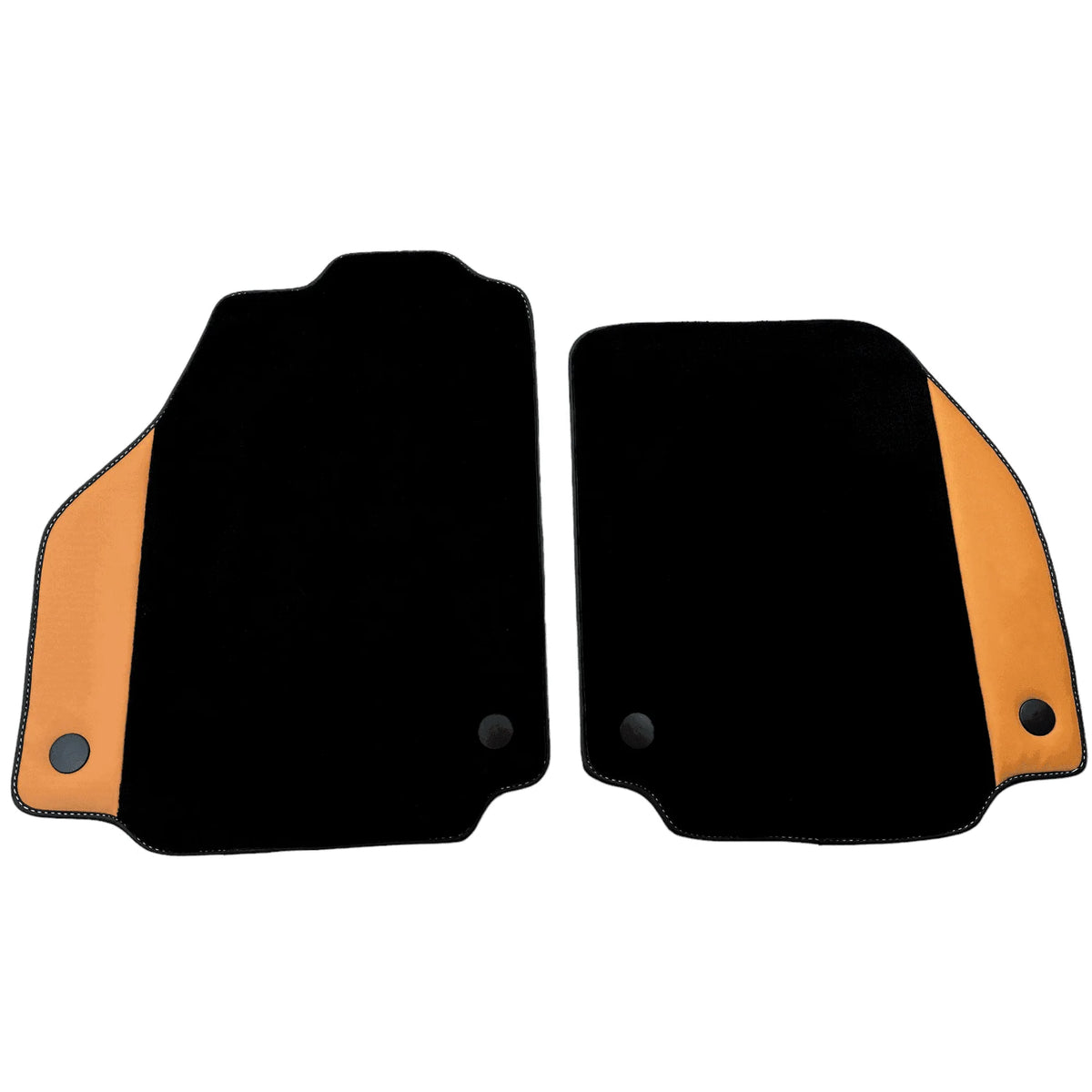 Black Floor Mats for Ferrari 488 Spider (2016-2022) with Beige Tradizione Nappa Leather
