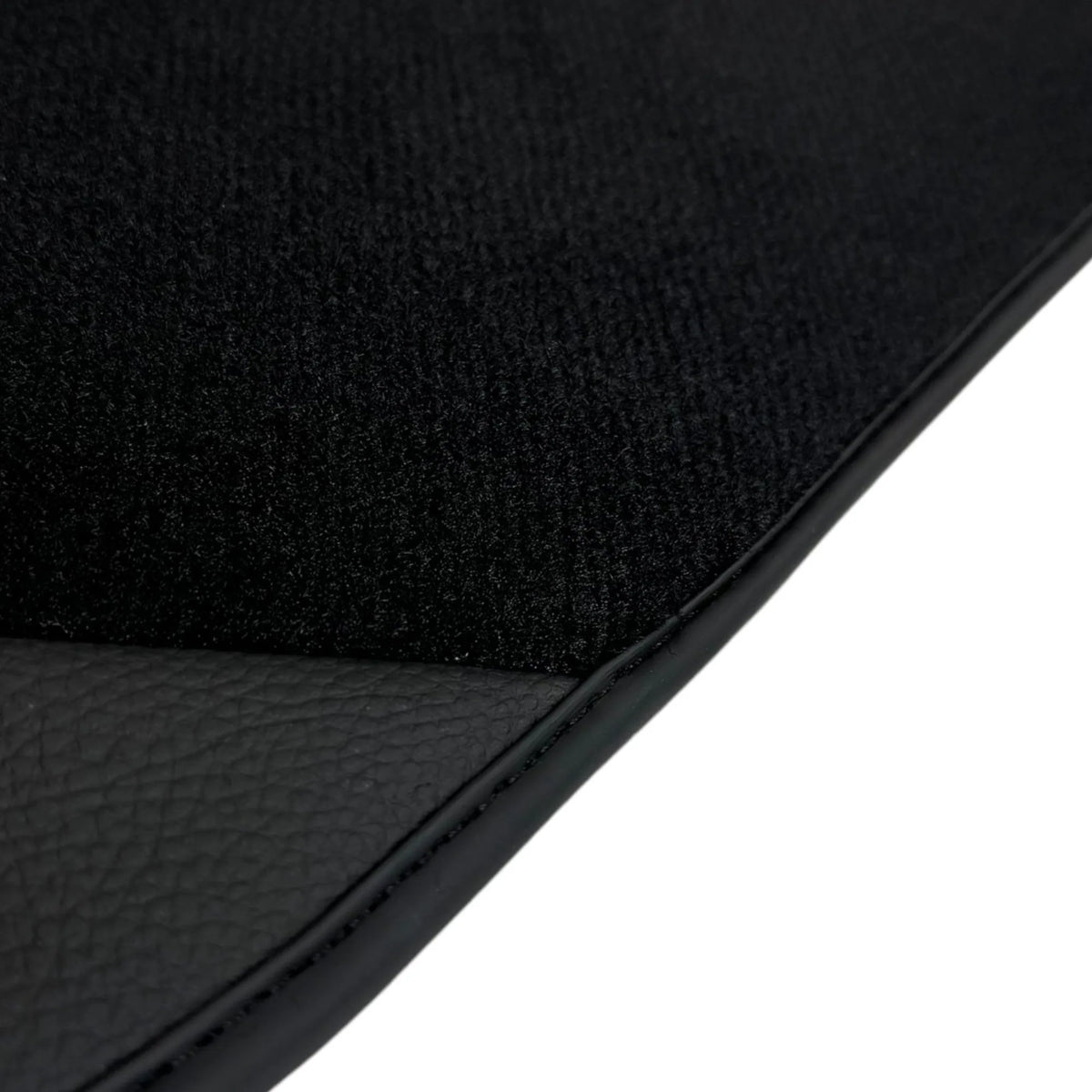Black Floor Mats for Ferrari 488 Spider (2016-2022) with Leather