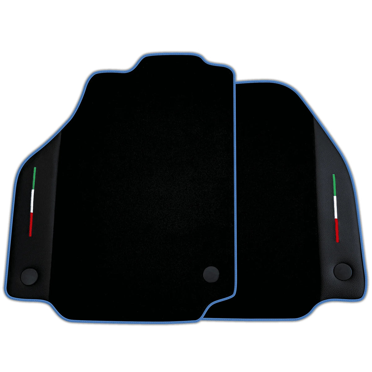Black Floor Mats for Ferrari 488 Spider (2016-2022) with Leather | Various Trim Colors