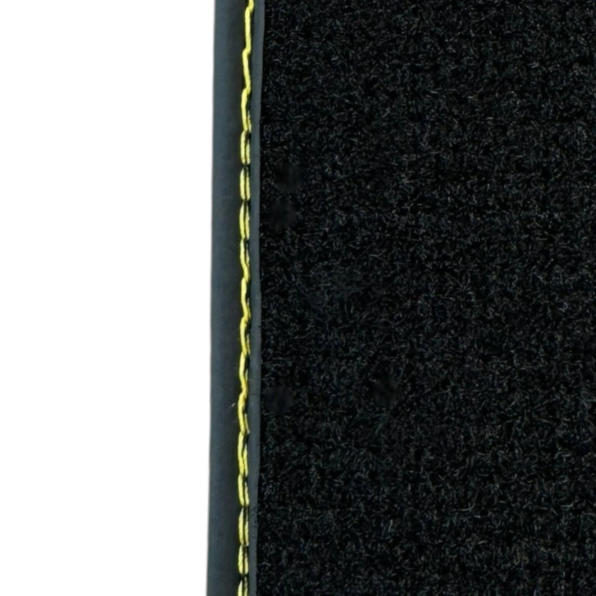 Black Floor Mats for Ferrari 488 Spider (2016-2022) with Yellow Leather