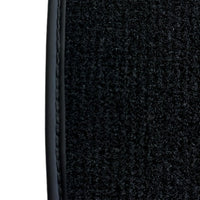 Black Floor Mats for Ferrari 512 TR 1992-1994 with Leather | Italian Edition - AutoWin