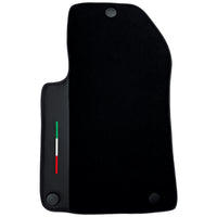 Black Floor Mats For Ferrari 599 Coupe 2006-2012 Italian Edition with Leather