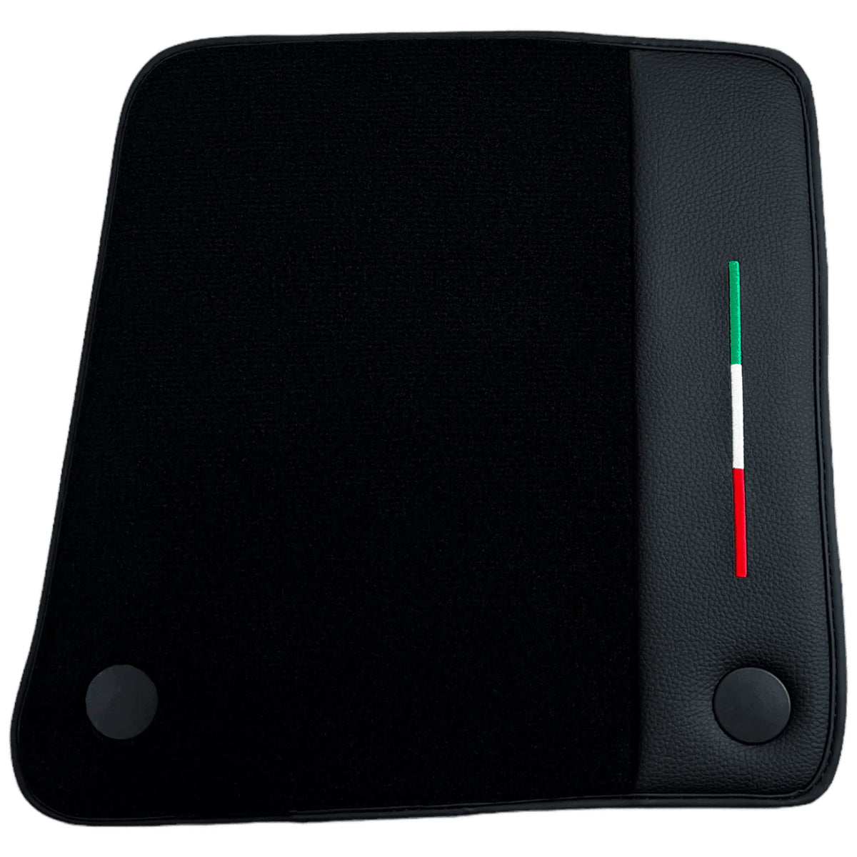 Black Floor Mats For Ferrari 599 Coupe 2006-2012 Italian Edition with Leather