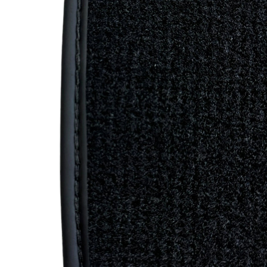 Black Floor Mats For Ferrari 599 Coupe 2006-2012 Italian Edition with Leather