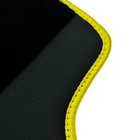 Black Floor Mats for Ferrari 812 Superfast (2018-2023) with Leather
