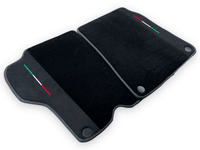 Black Floor Mats For Ferrari California 2008-2014 With Alcantara - AutoWin