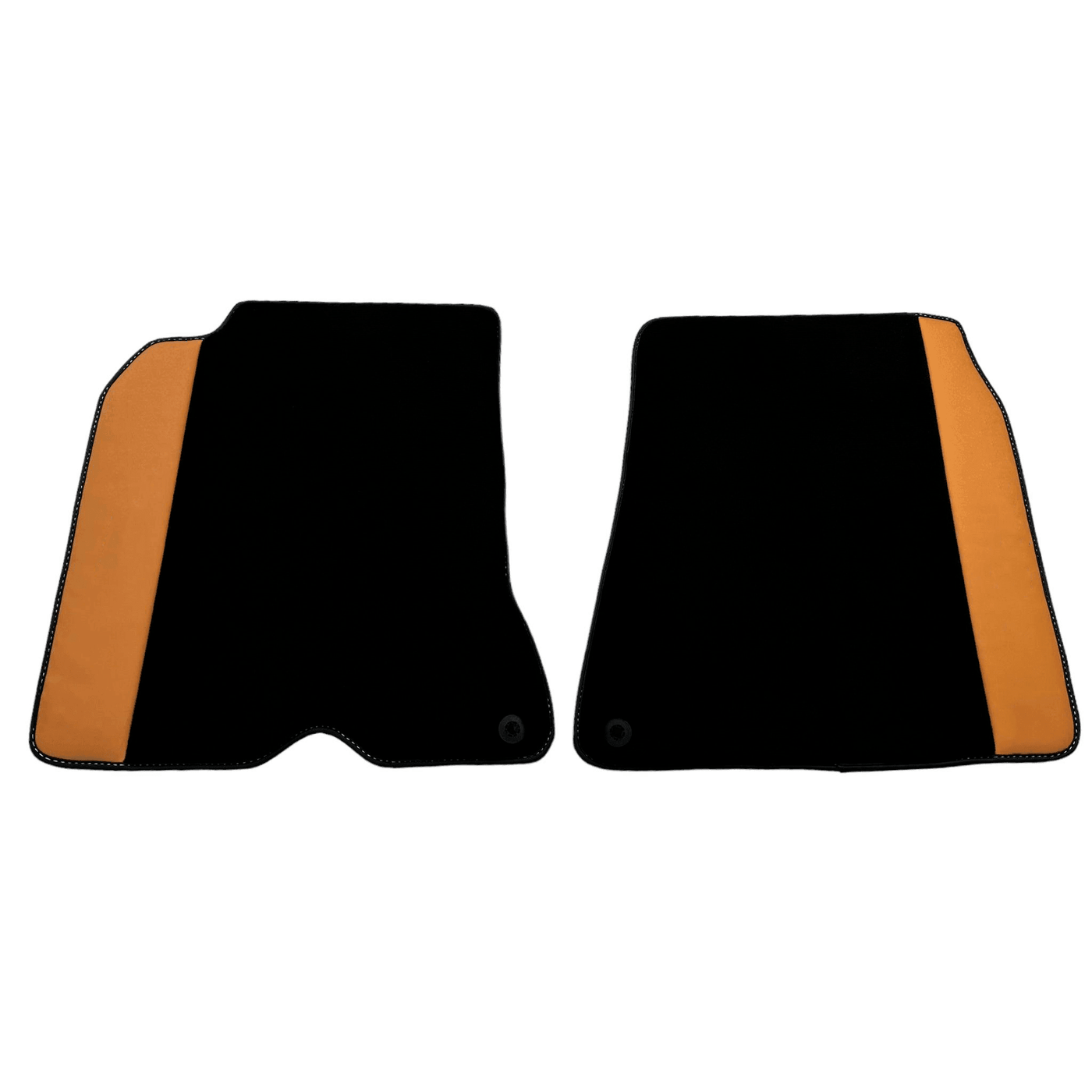 Black Floor Mats for Ferrari California T (2015-2018) with Beige Nappa Leather - AutoWin