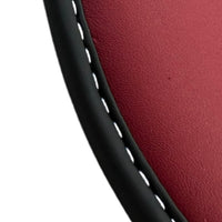 Black Floor Mats for Ferrari California T (2015–2018) Bordeaux Nappa Leather - AutoWin