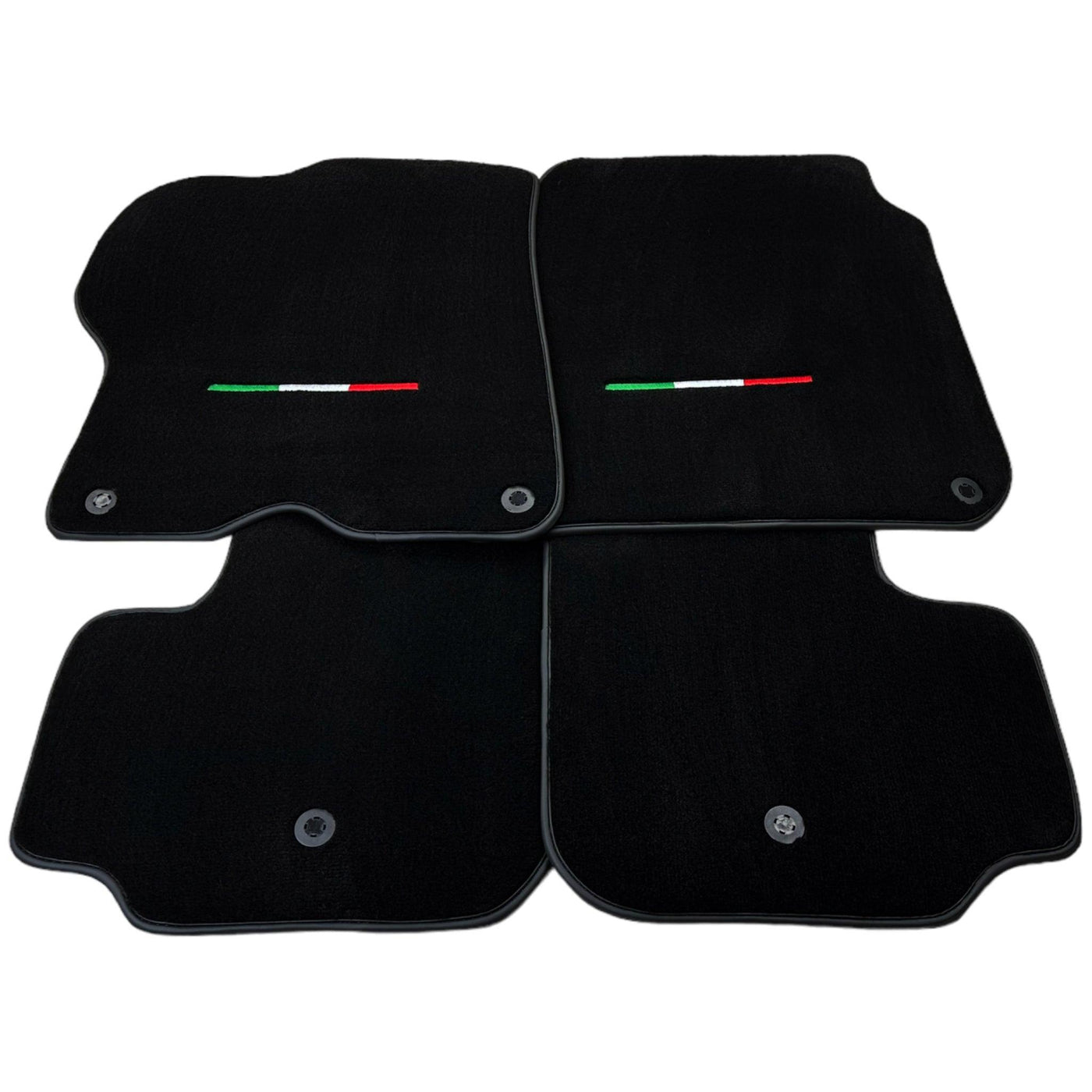 Black Floor Mats For Ferrari GTC4 Lusso (2016-2023) Italian Edition - AutoWin