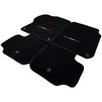 Black Floor Mats For Ferrari GTC4 Lusso (2016-2023) Italian Edition - AutoWin