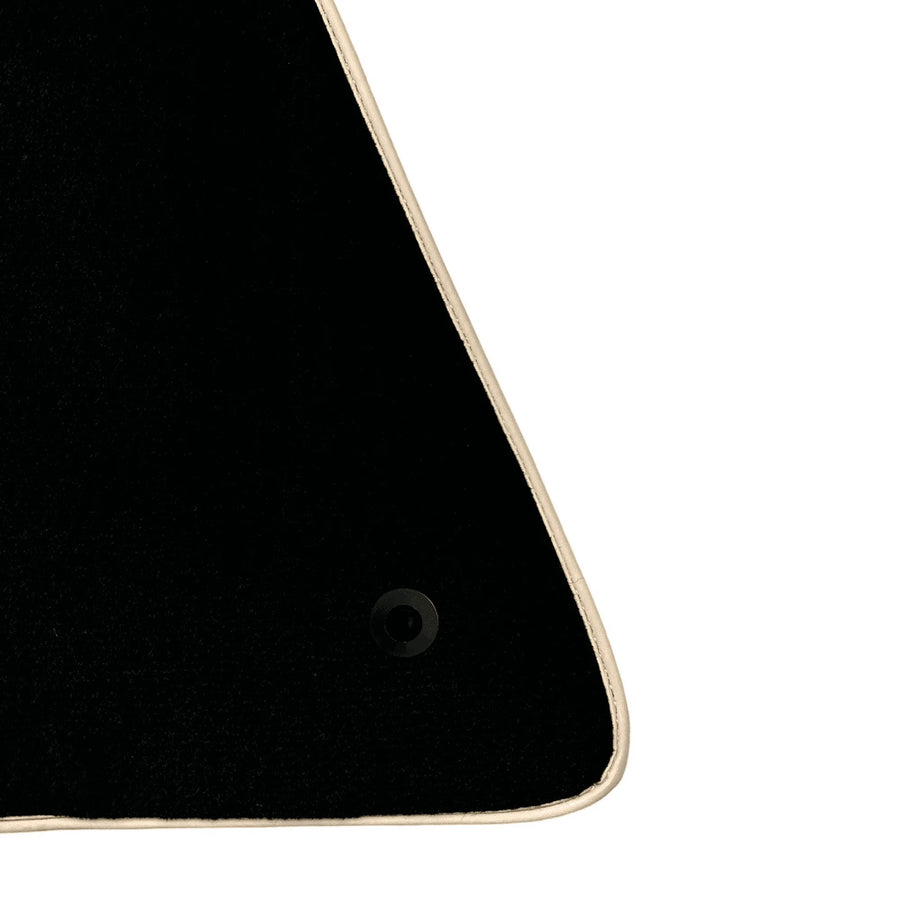 Black Floor Mats for Ferrari SF90 Stradale (2019-2024) with Beige Trim