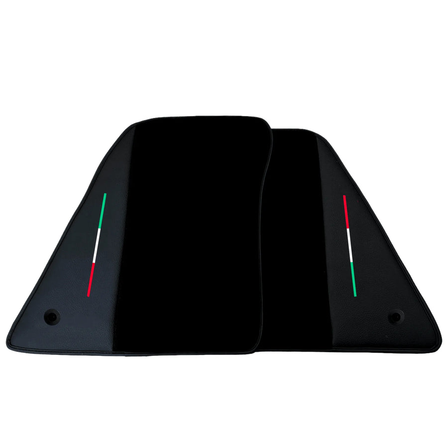 Black Floor Mats for Ferrari SF90 Stradale (2019-2024) with Leather