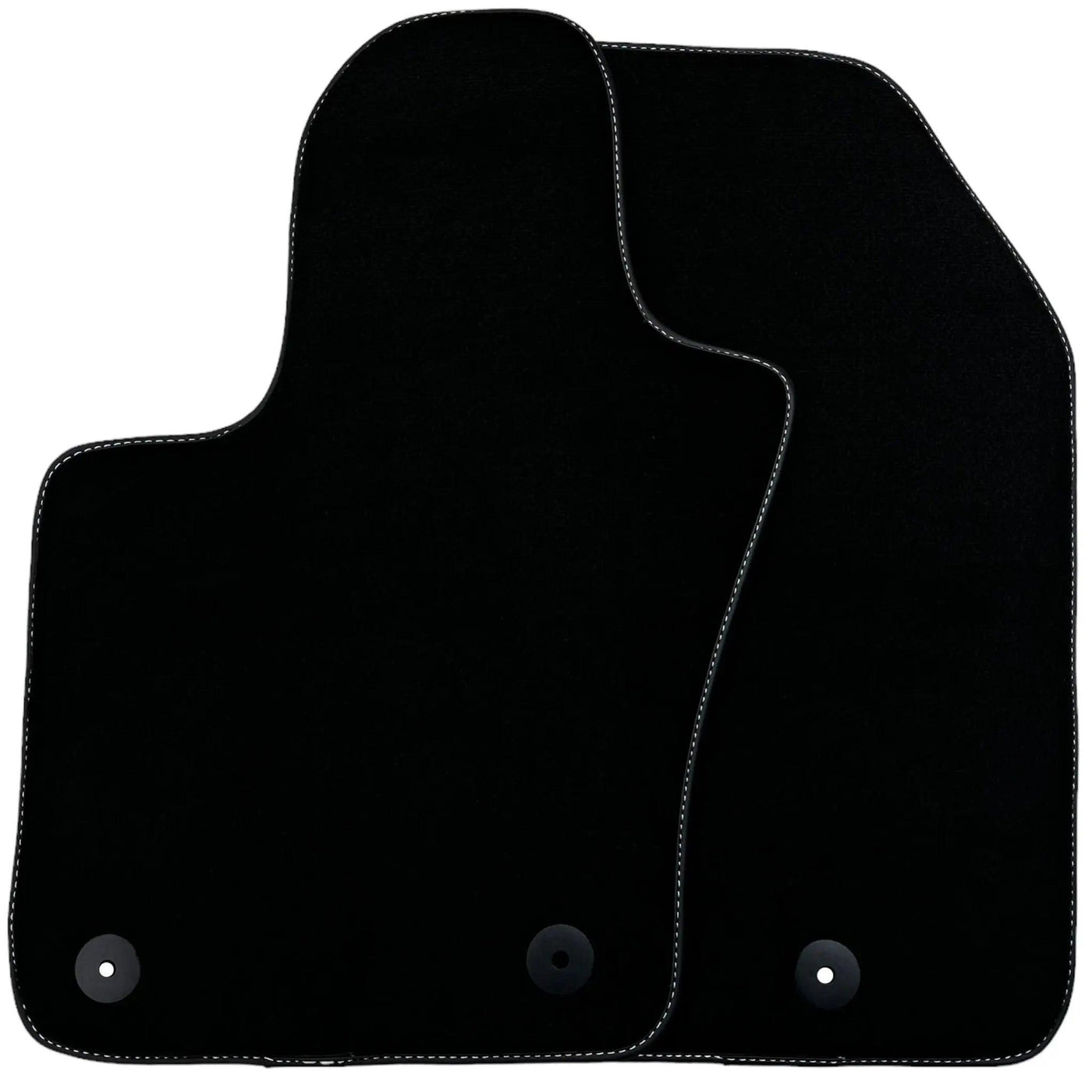 Black Floor Mats for Fiat 500 (2008-2013) | Black Trim - AutoWin