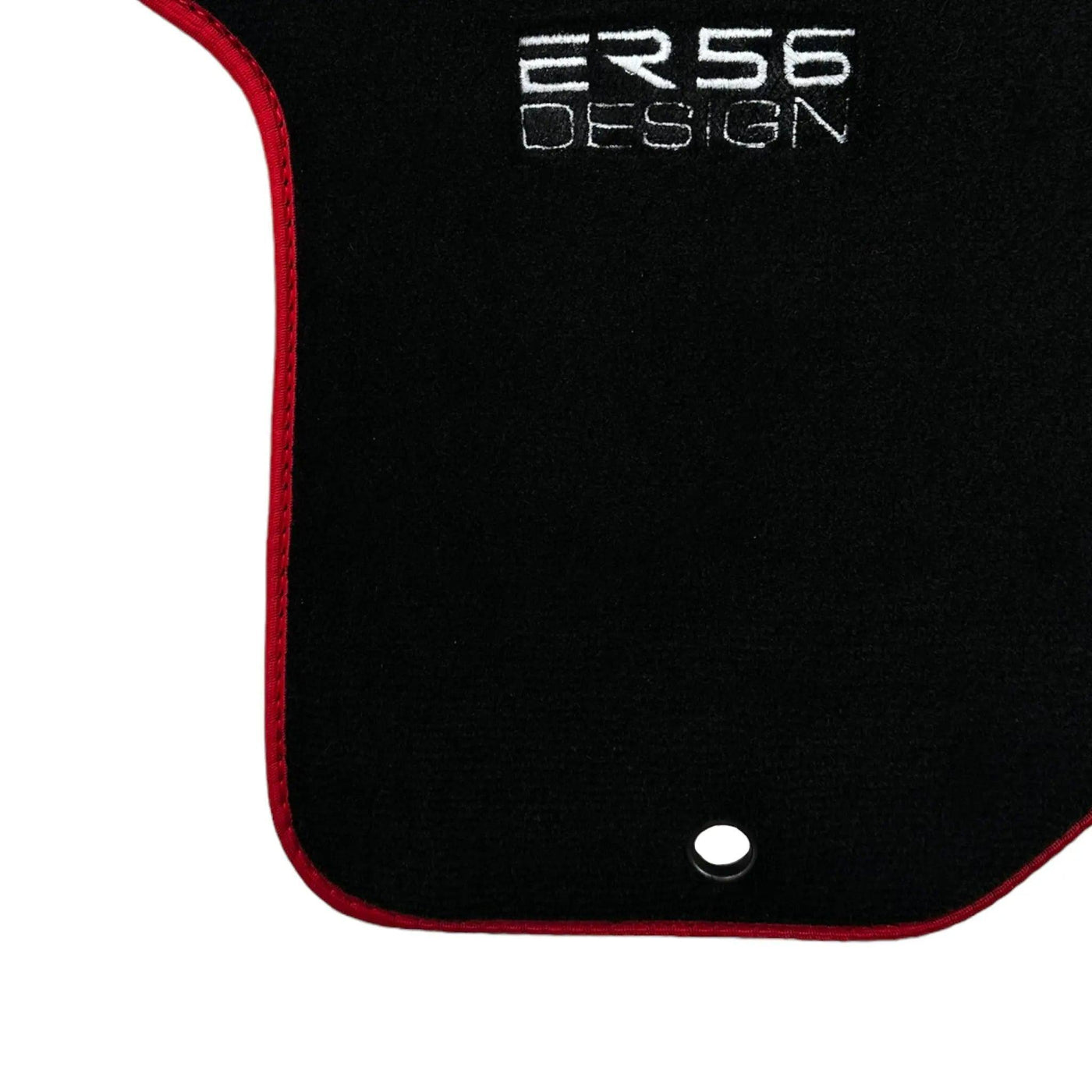Black Floor Mats For Honda Civic VI (1995-2000) ER56 Design with Red Trim - AutoWin