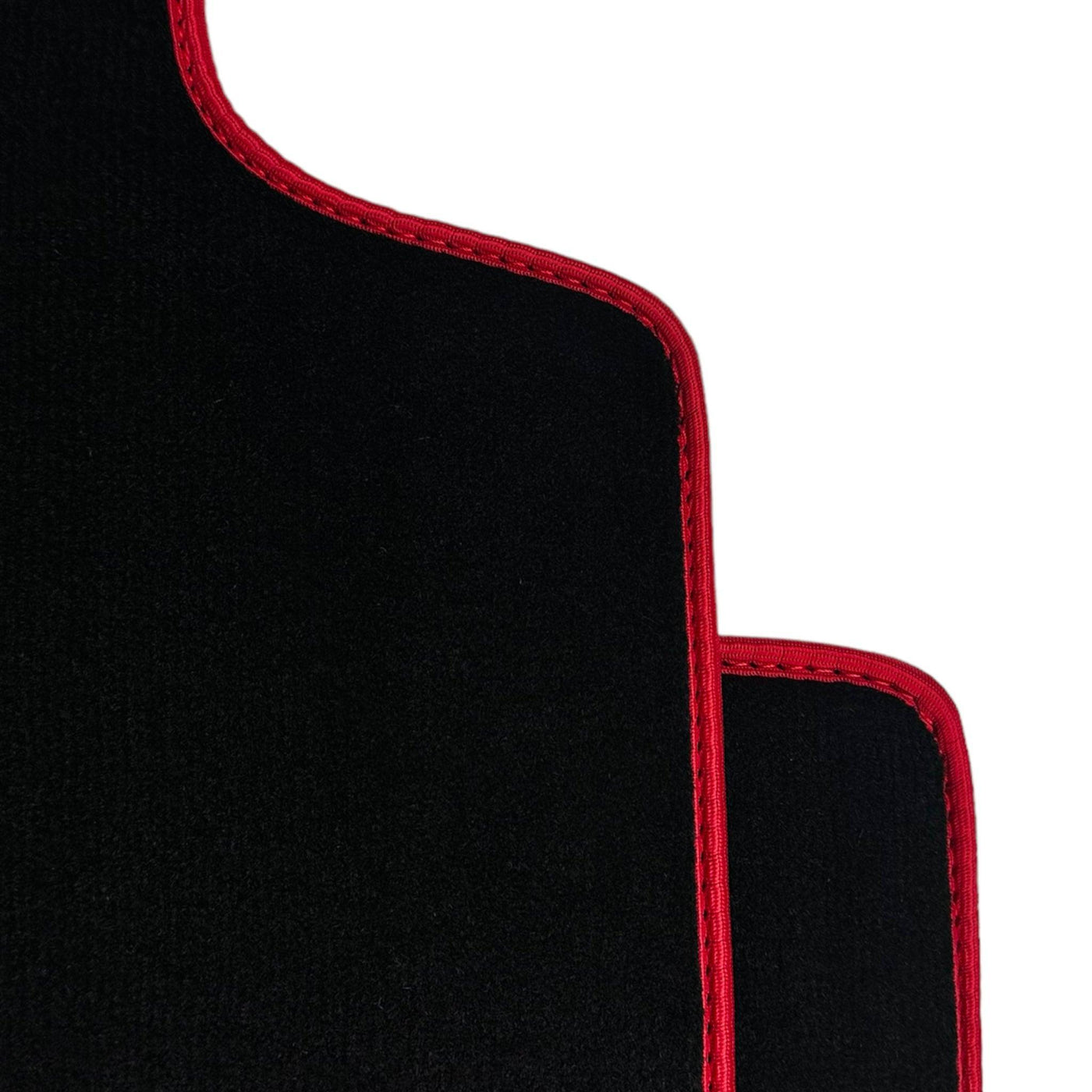 Black Floor Mats For Kia Sportage (1994-2002) ER56 Design | Red Trim - AutoWin