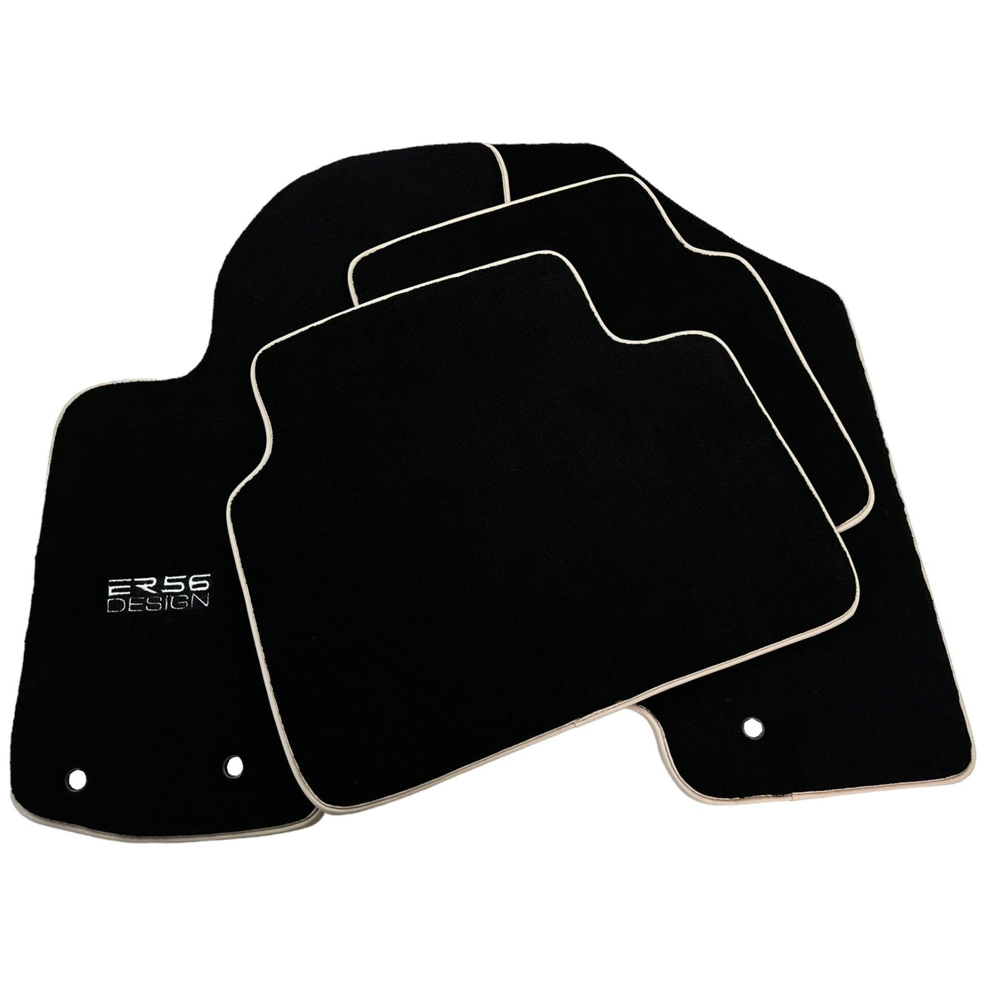 Black Floor Mats for Kia Sportage (2010-2016) ER56 Design - AutoWin
