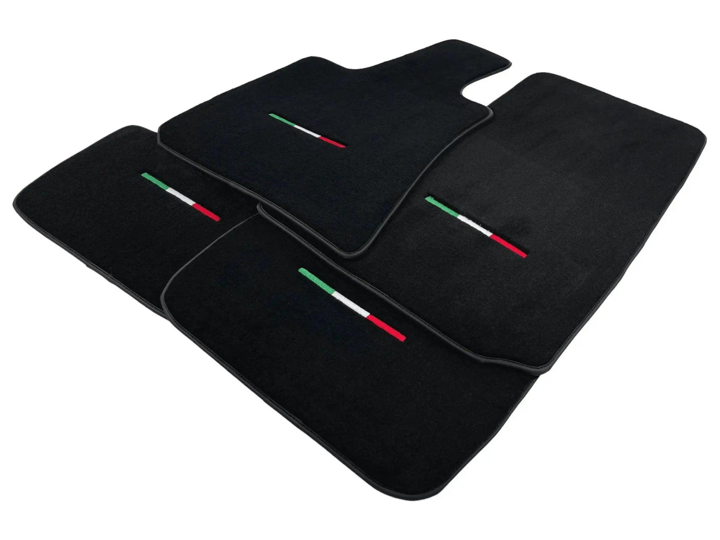 Black Floor Mats For Maserati Coupé (2001-2007) Italy Edition - AutoWin