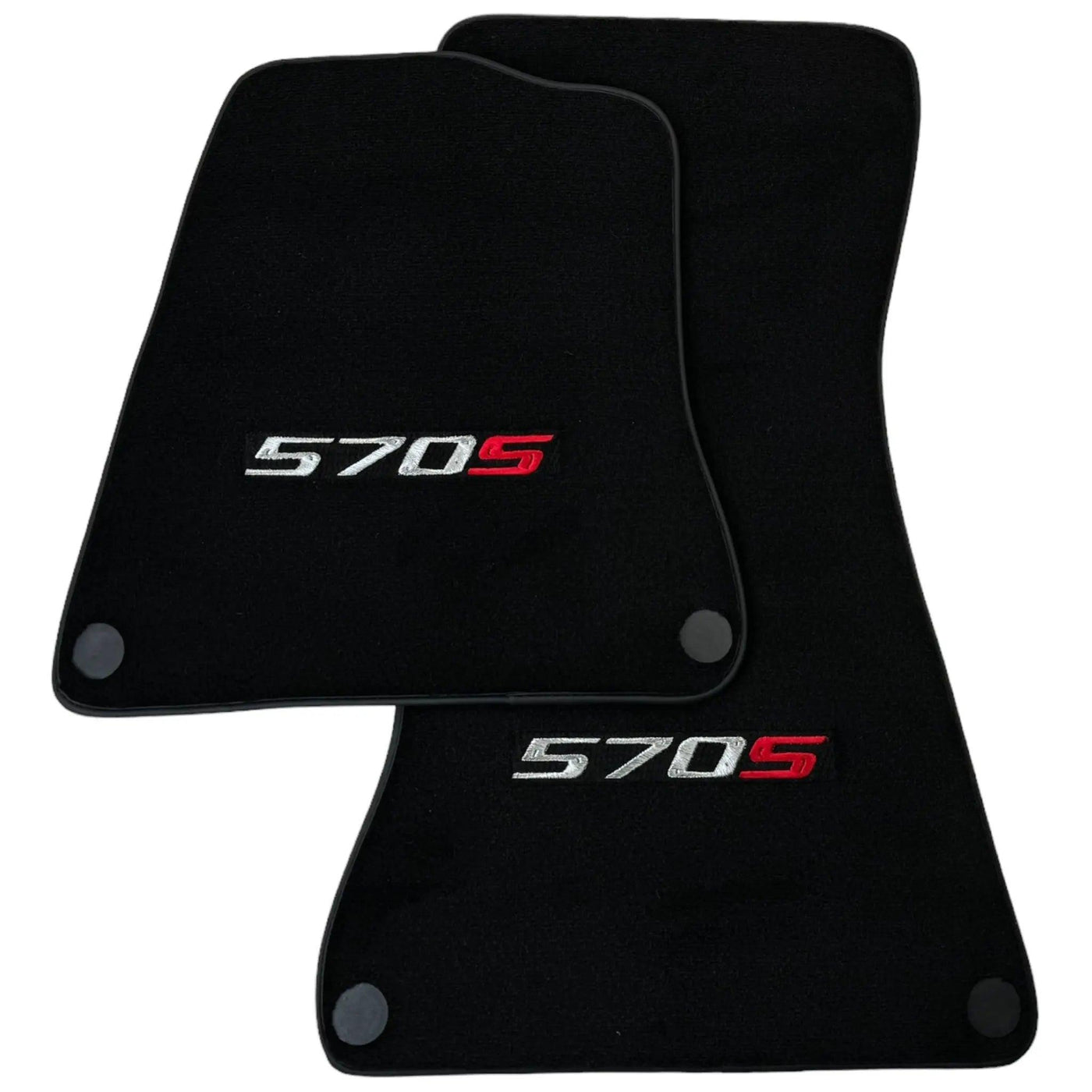 Black Floor Mats for McLaren 570S Tailored Carpets Set AutoWin - AutoWin