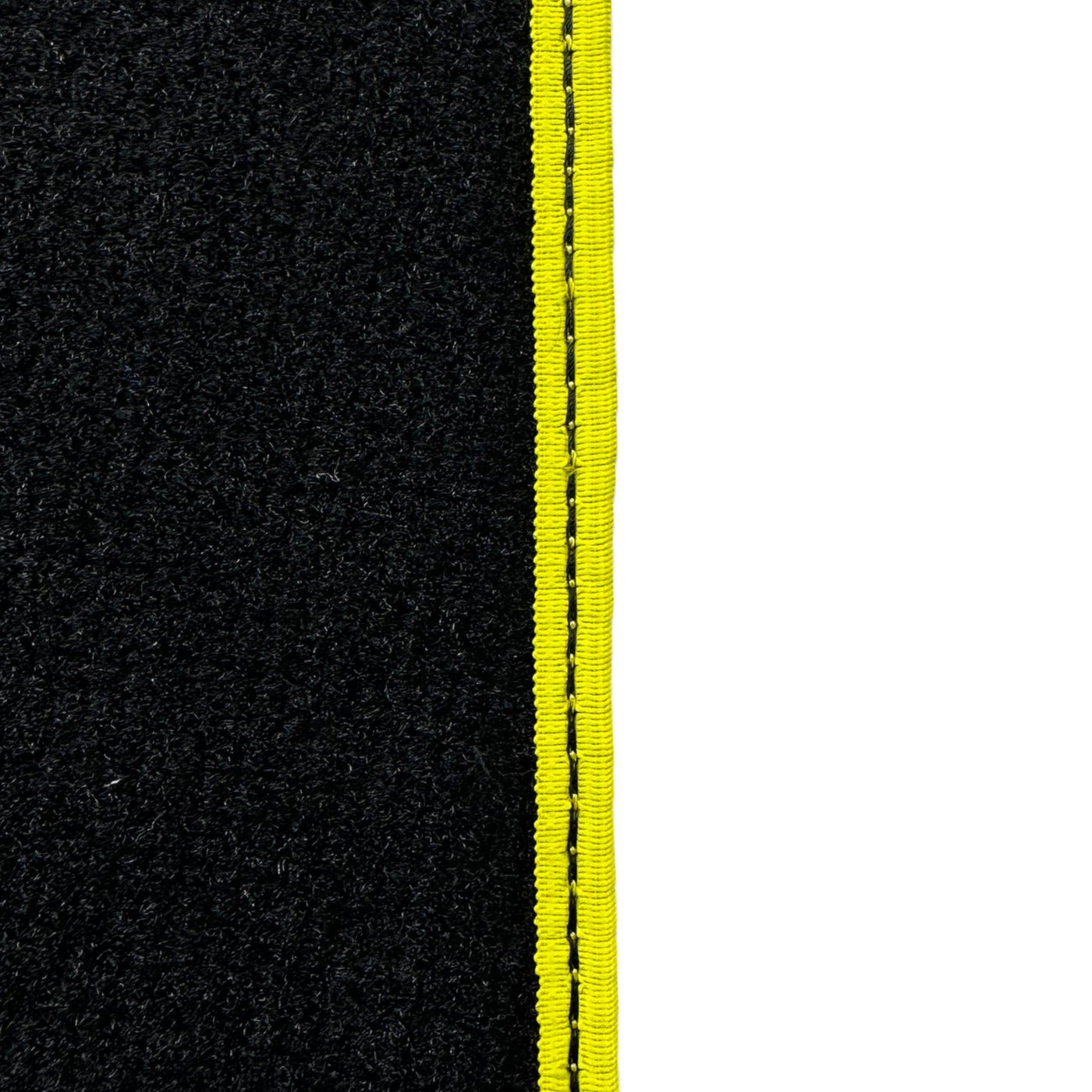 Black Floor Mats for McLaren 600 LT (2018-2020) With Yellow Trim - AutoWin