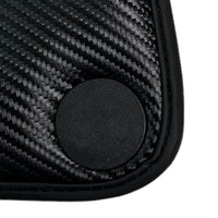 Black Floor Mats For McLaren 650S Black Tailored With Carbon Leather - AutoWin