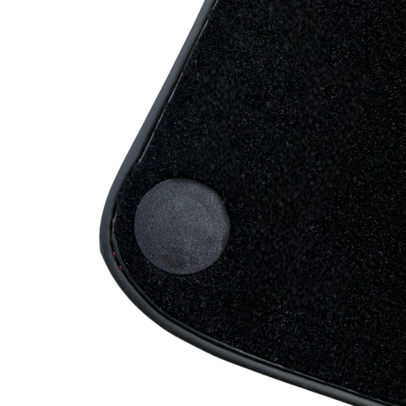 Black Floor Mats For McLaren 720S (2017-2021) With Red Leather - AutoWin