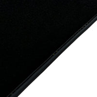 Black Floor Mats For McLaren 720S Year 2017-2021 With Yellow Leather - AutoWin