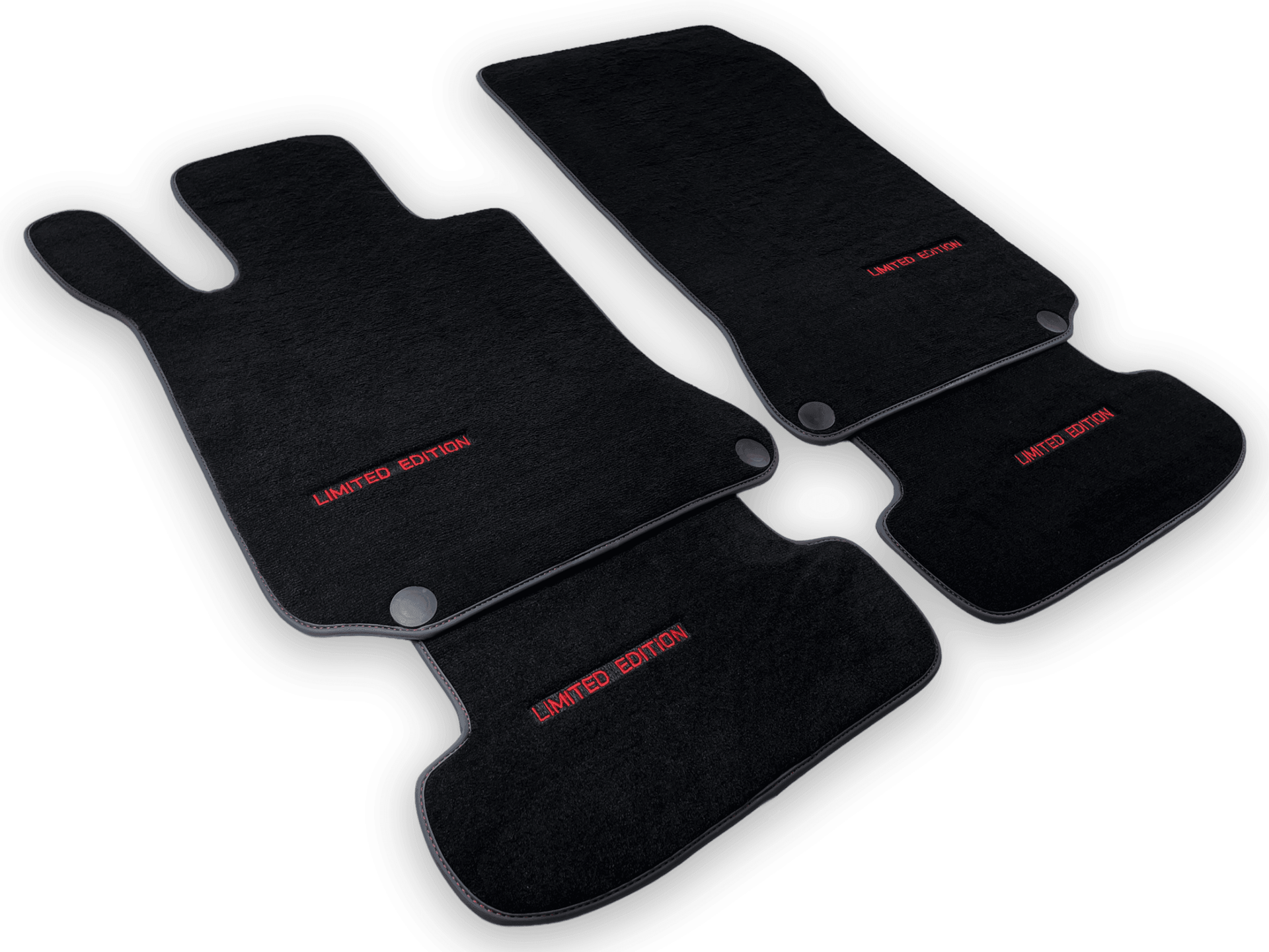 Black Floor Mats For Mercedes Benz C-Class CL203 Coupe (2000-2008) | Limited Edition - AutoWin