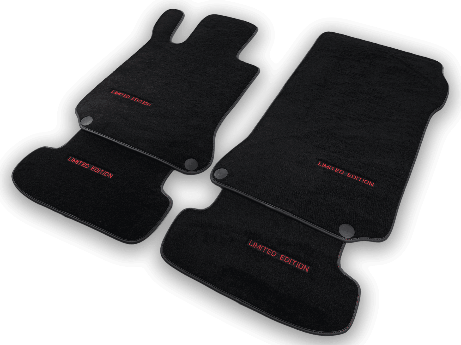 Black Floor Mats For Mercedes Benz C-Class CL203 Coupe (2000-2008) | Limited Edition - AutoWin