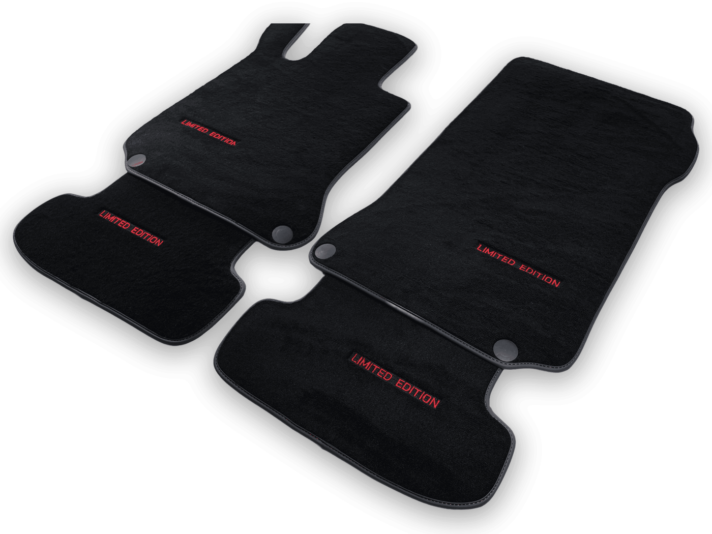 Black Floor Mats For Mercedes Benz C-Class CL203 Coupe (2000-2008) | Limited Edition - AutoWin