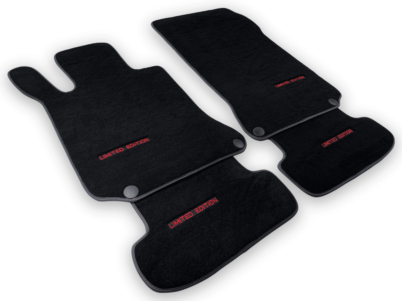 Black Floor Mats For Mercedes Benz C-Class S205 Wagon (2014-2018) Hybrid | Limited Edition - AutoWin