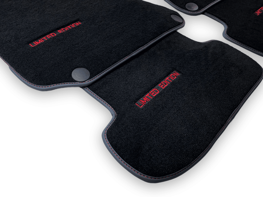 Black Floor Mats For Mercedes Benz C-Class S205 Wagon (2014-2018) | Limited Edition - AutoWin