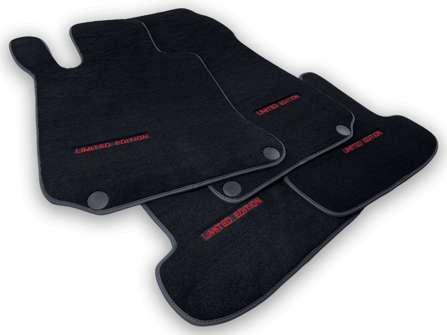 Black Floor Mats For Mercedes Benz C-Class S205 Wagon (2014-2018) | Limited Edition - AutoWin