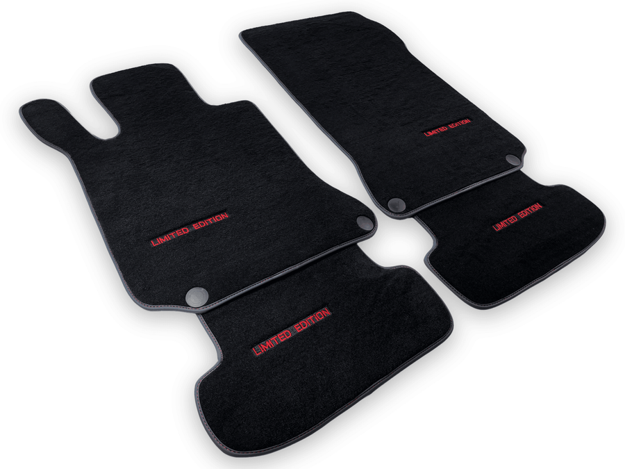 Black Floor Mats For Mercedes Benz C-Class S205 Wagon (2014-2018) | Limited Edition - AutoWin