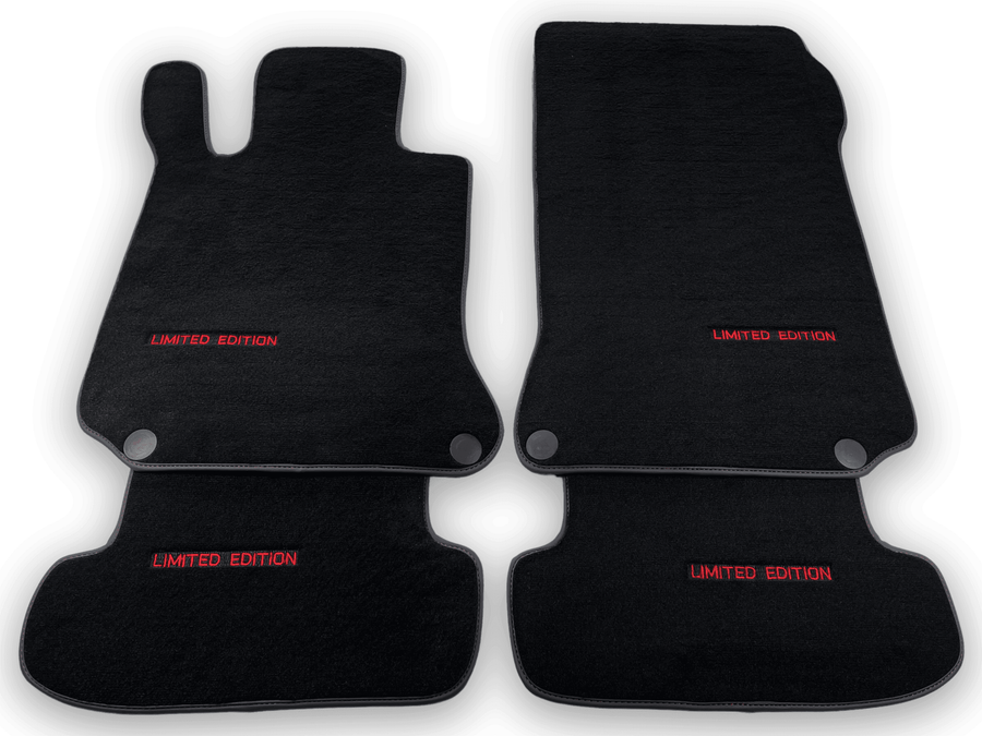 Black Floor Mats For Mercedes Benz C-Class S205 Wagon (2014-2018) | Limited Edition - AutoWin